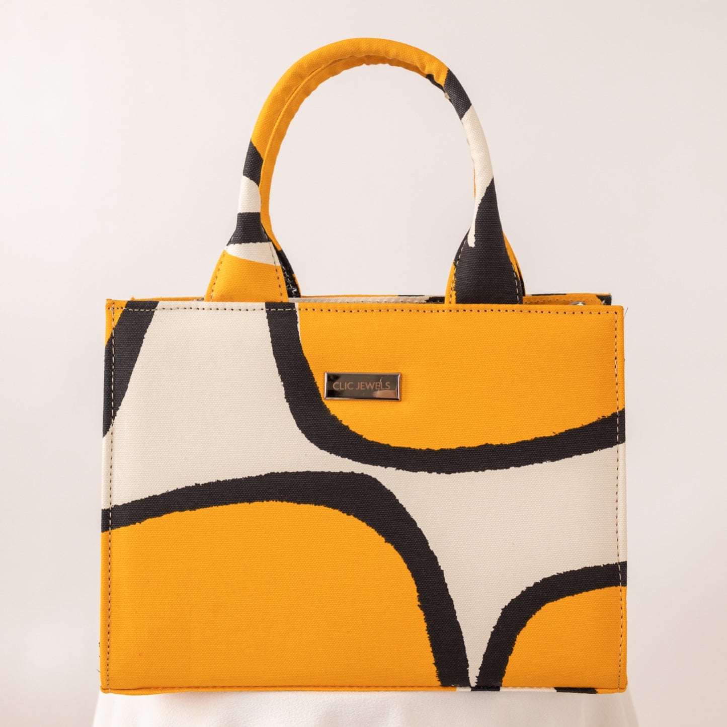 GRACE MINITOTE (orange print fabric)