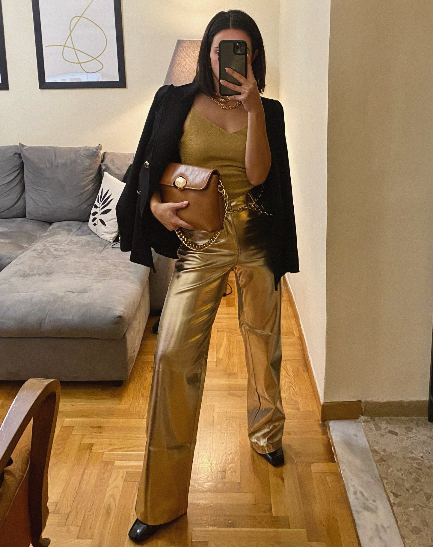 DONNA MEDIUM (camel dolaro genuine leather)