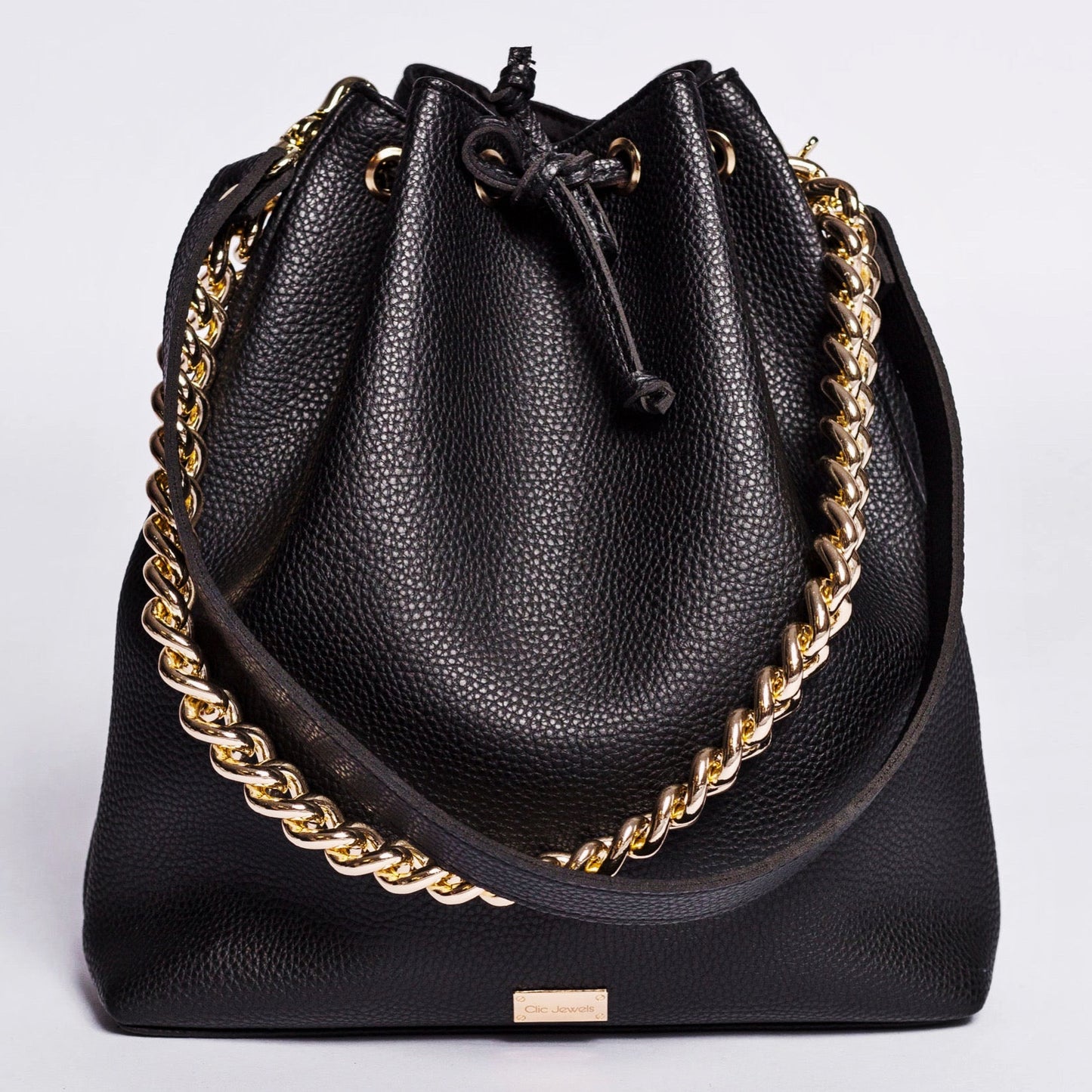 ZOE BACKPACK/BUCKETBAG (black dolaro genuine leather)