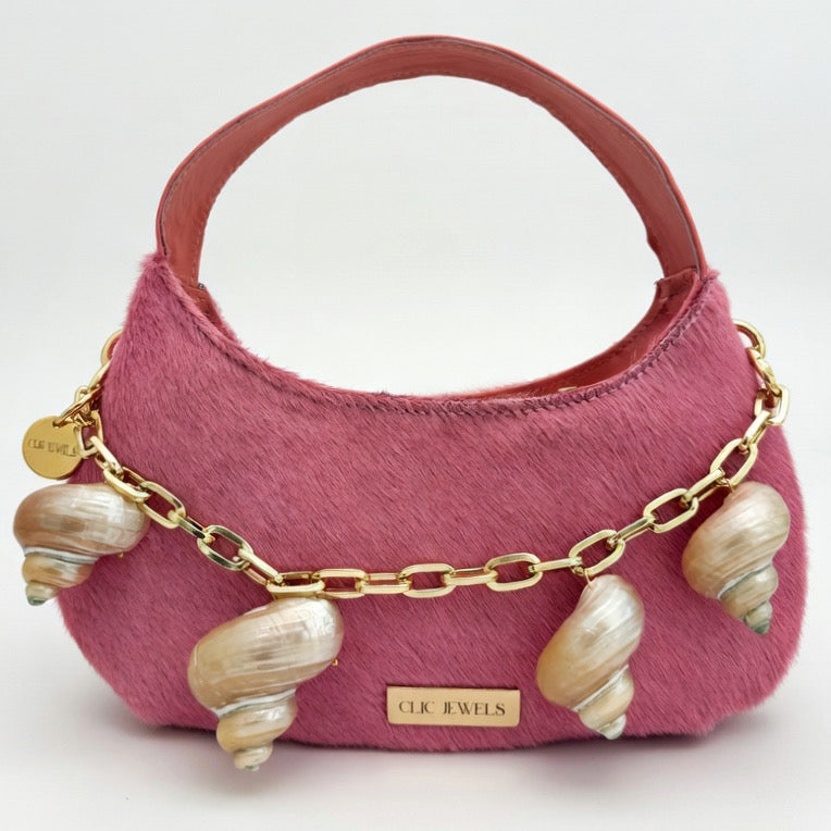 PINK DREAM CANDY MINI (+belt) (pink ponyskin and genuine leather details)