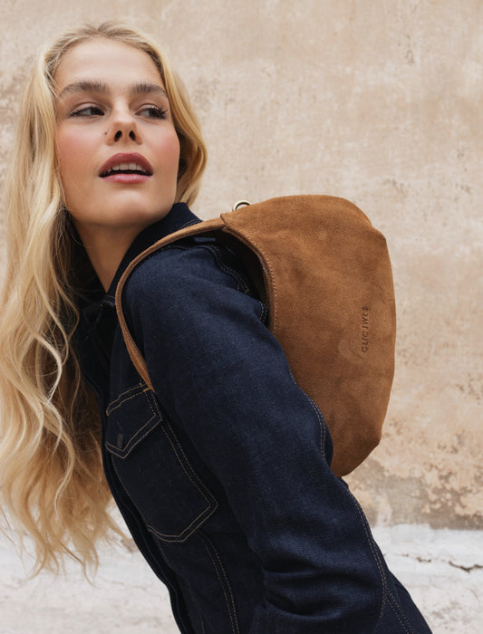 CANDY MINI (camel suede genuine leather)