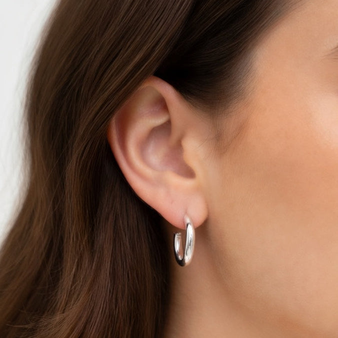 SILVER HOOPS 925 (ζευγάρι)