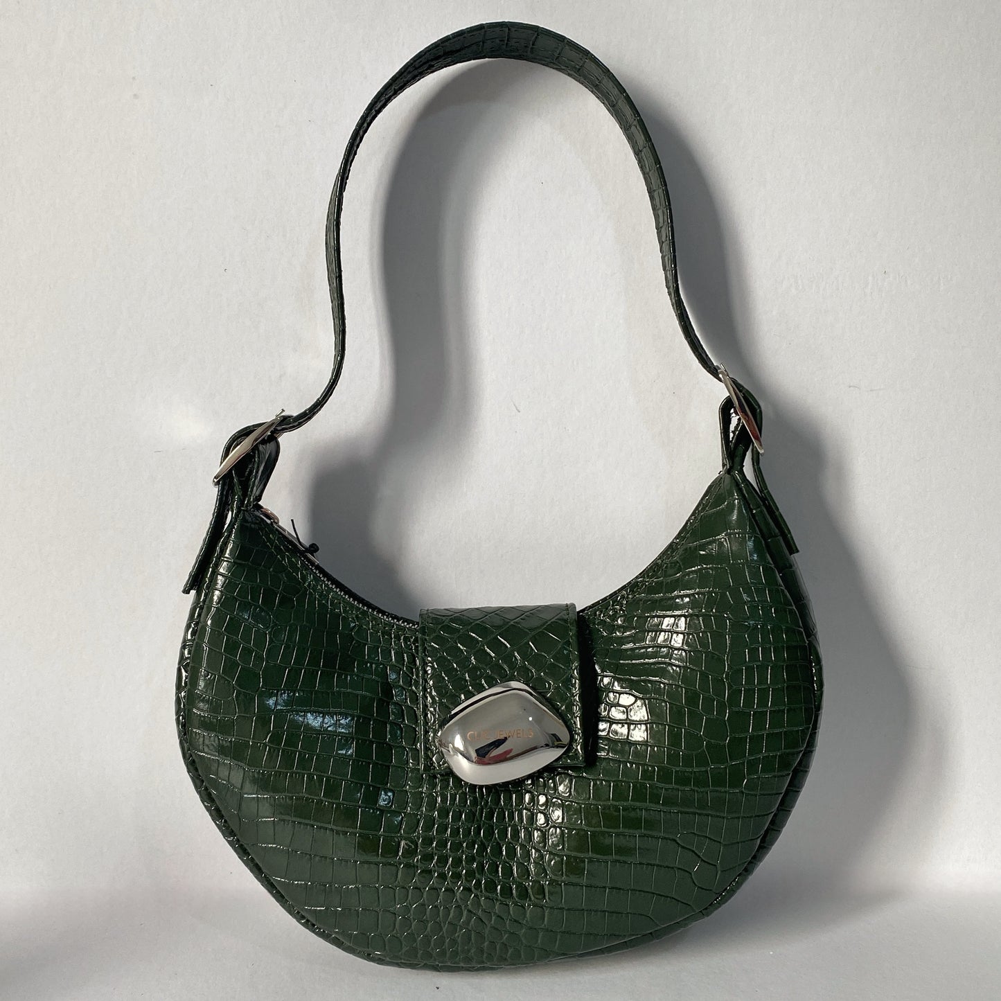 AURORA (dark green croco genuine leather)