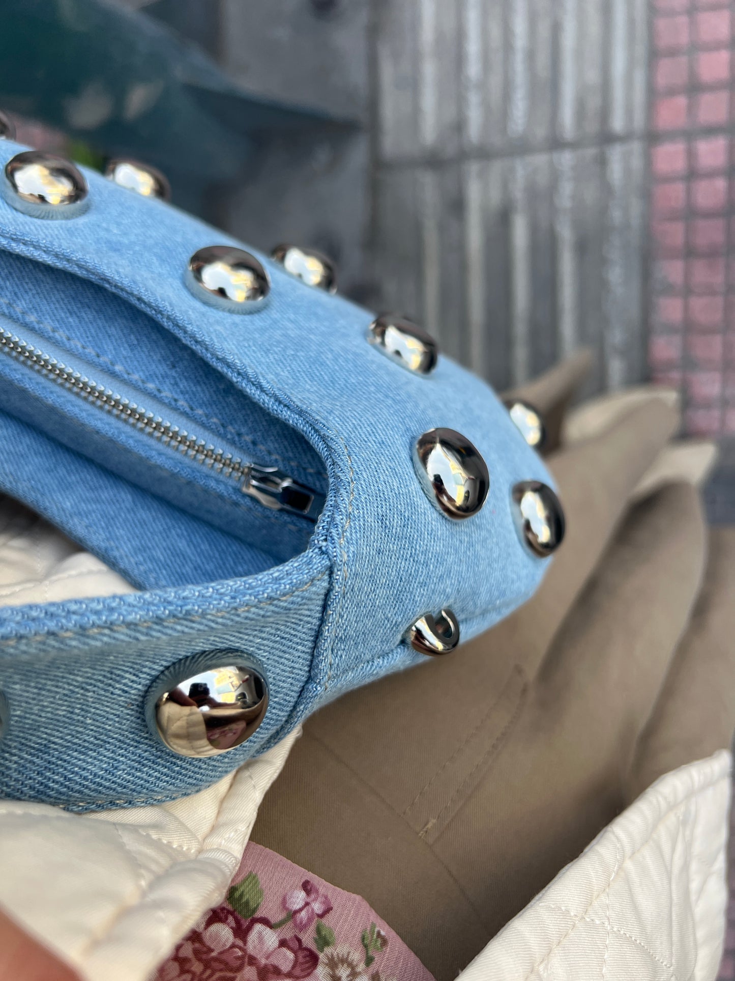 CANDY MINI (denim with studs)