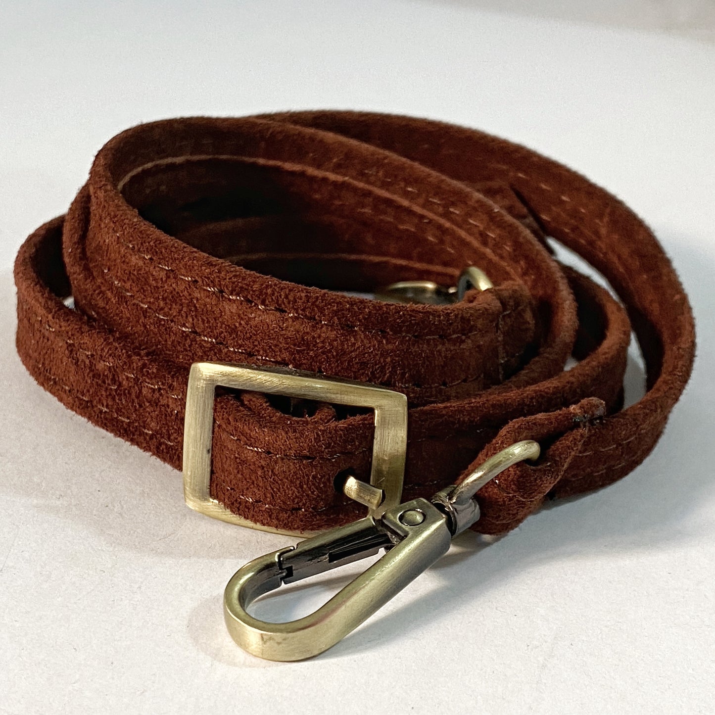 DONNA MEDIUM (brown suede genuine leather)
