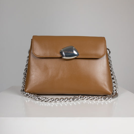 DONNA MEDIUM (caramel smooth genuine leather) no