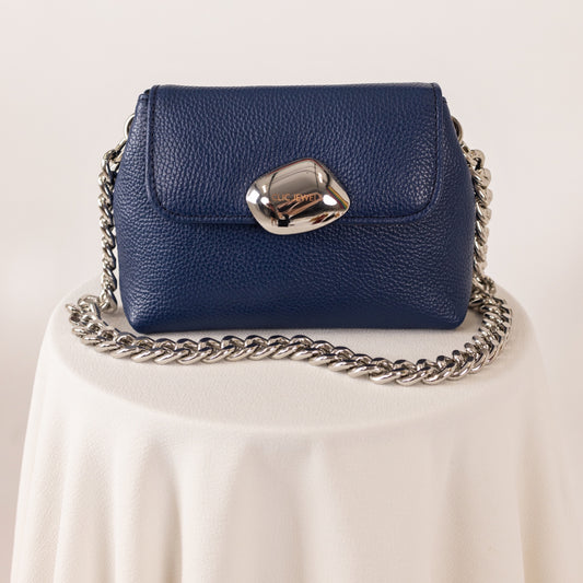 MAYA MINIBAG (blue dolaro genuine leather)