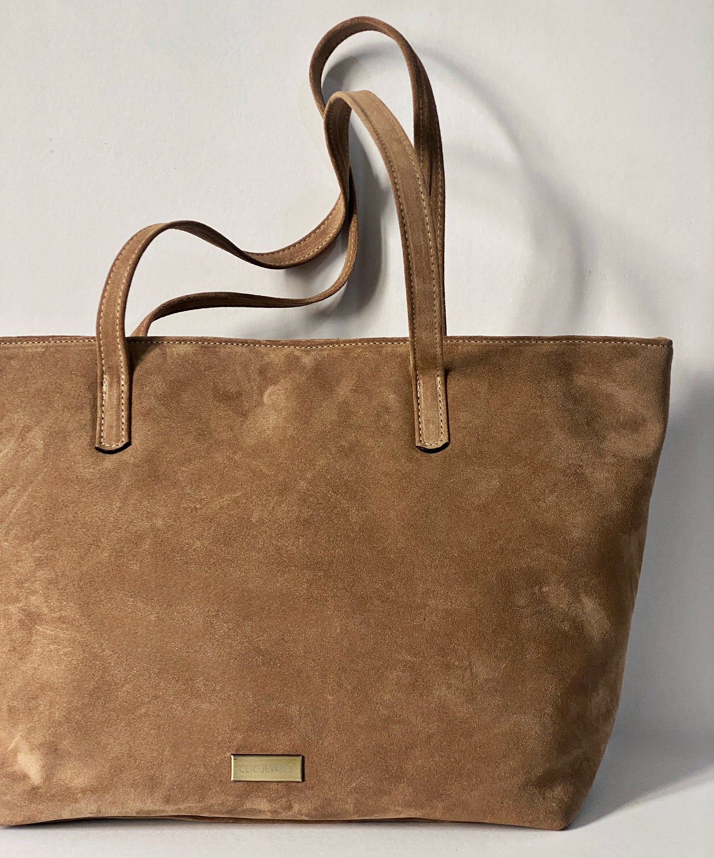 CLASSIC TOTEBAG (mocha suede genuine leather)