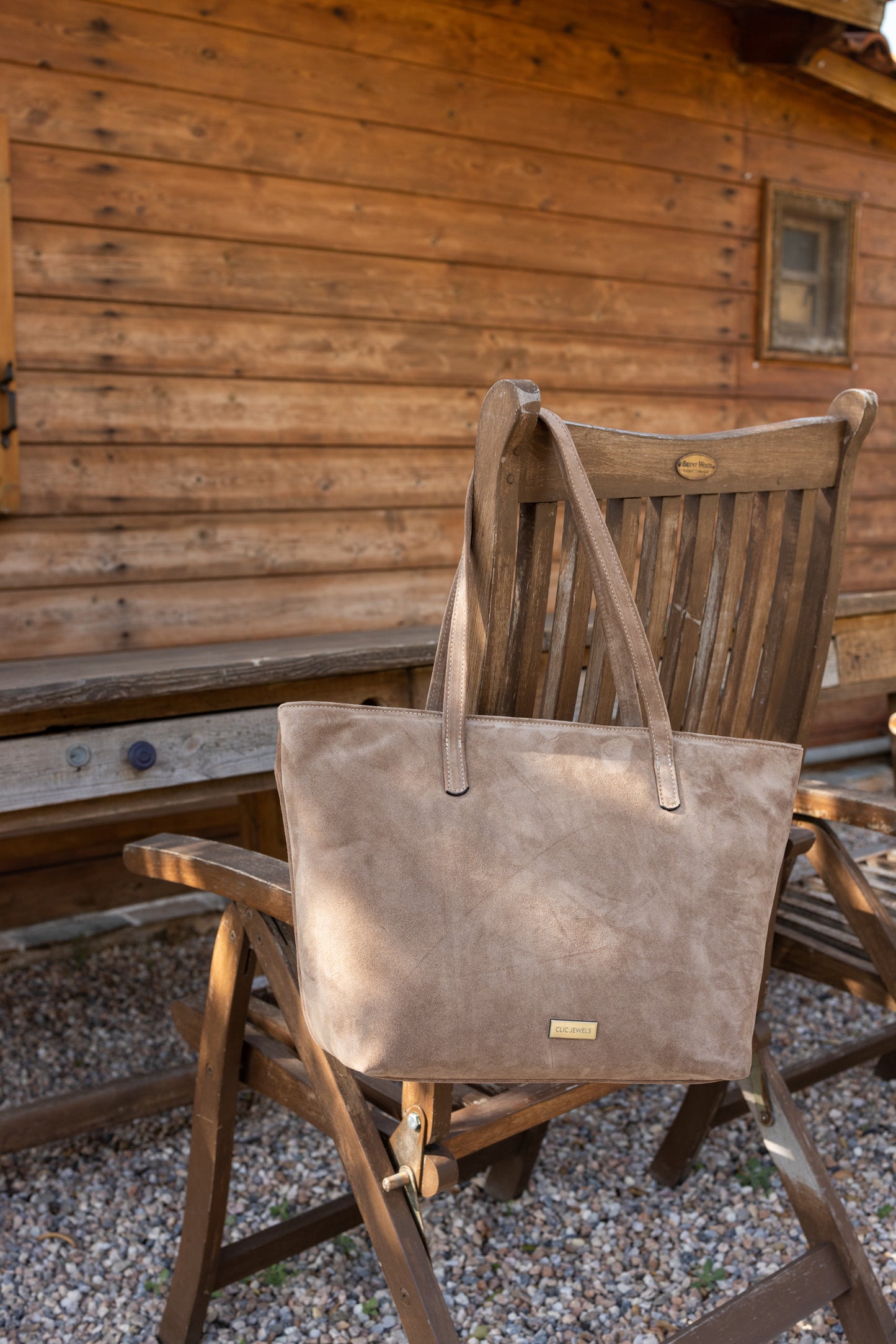 CLASSIC TOTEBAG (mocha suede genuine leather)