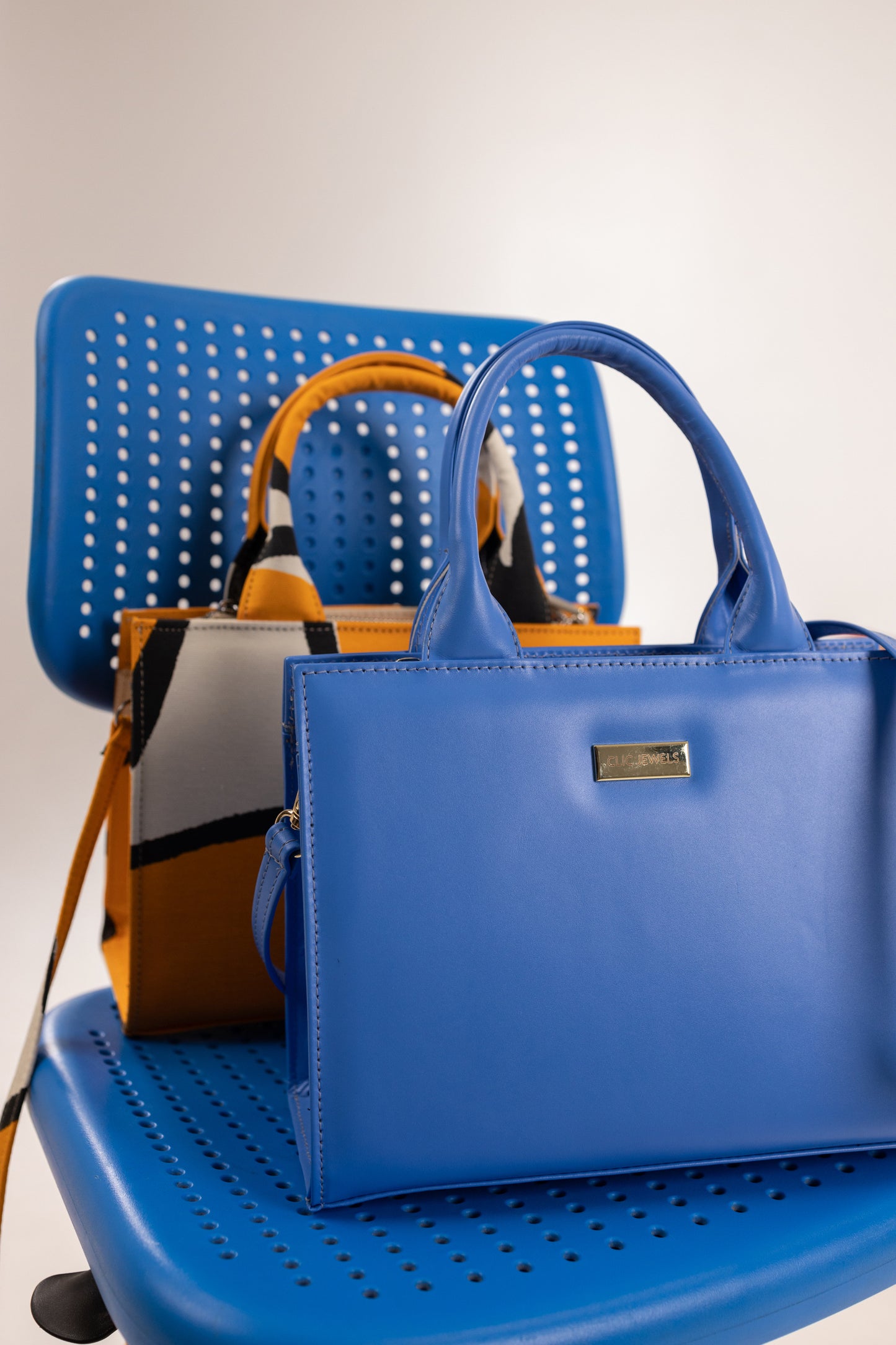 GRACE MINITOTE (blue genuine leather)