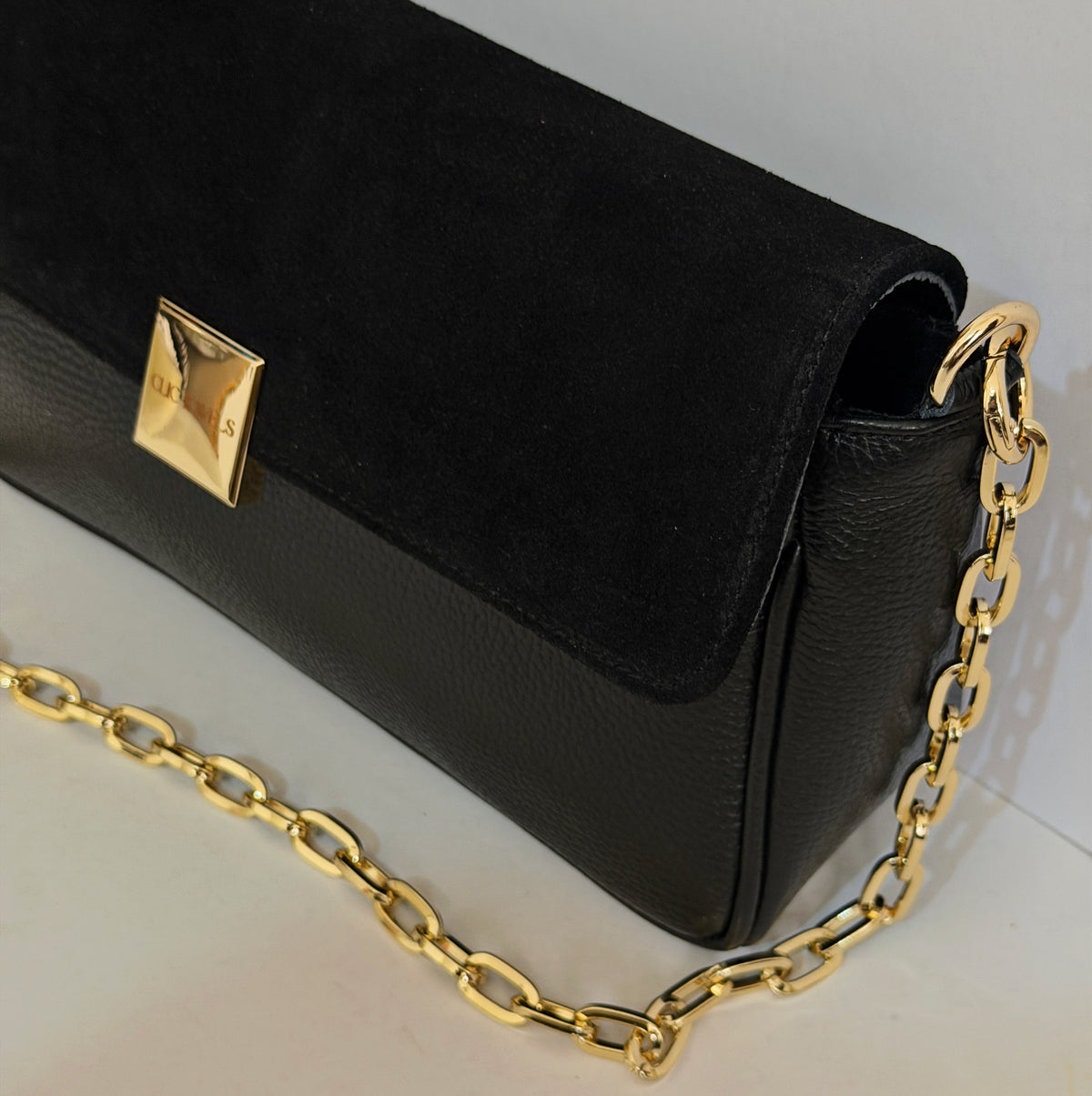 NEIRA MEDIUM (black combo genuine leather)
