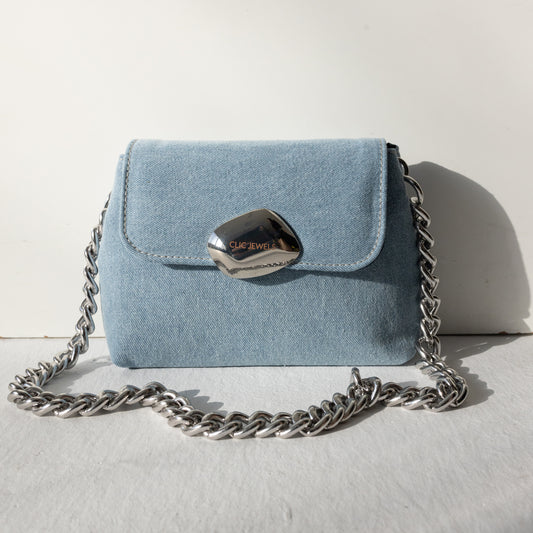 MAYA MINIBAG (light blue denim)