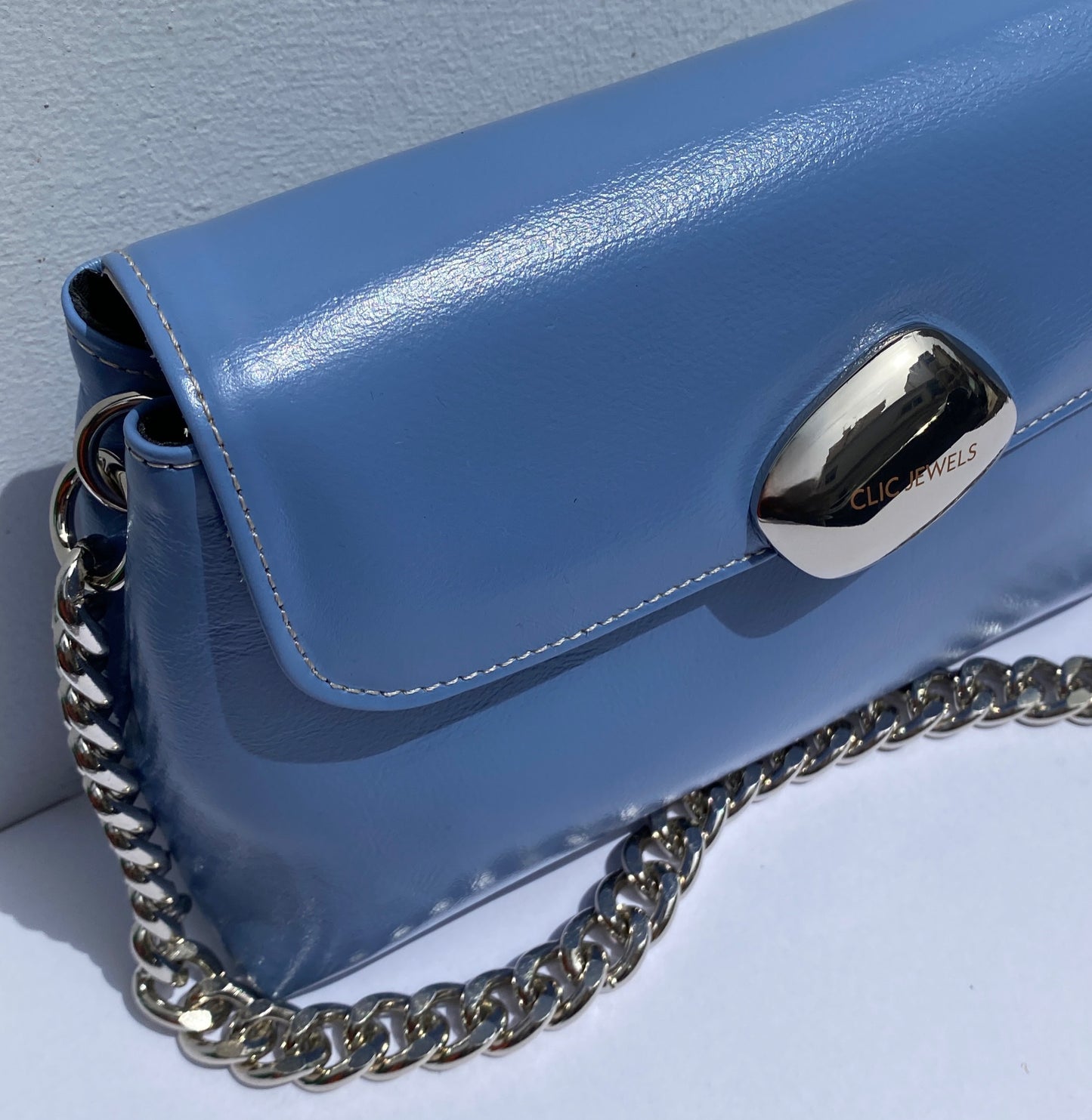 MAYA MINIBAG (rough blue smooth genuine leather)