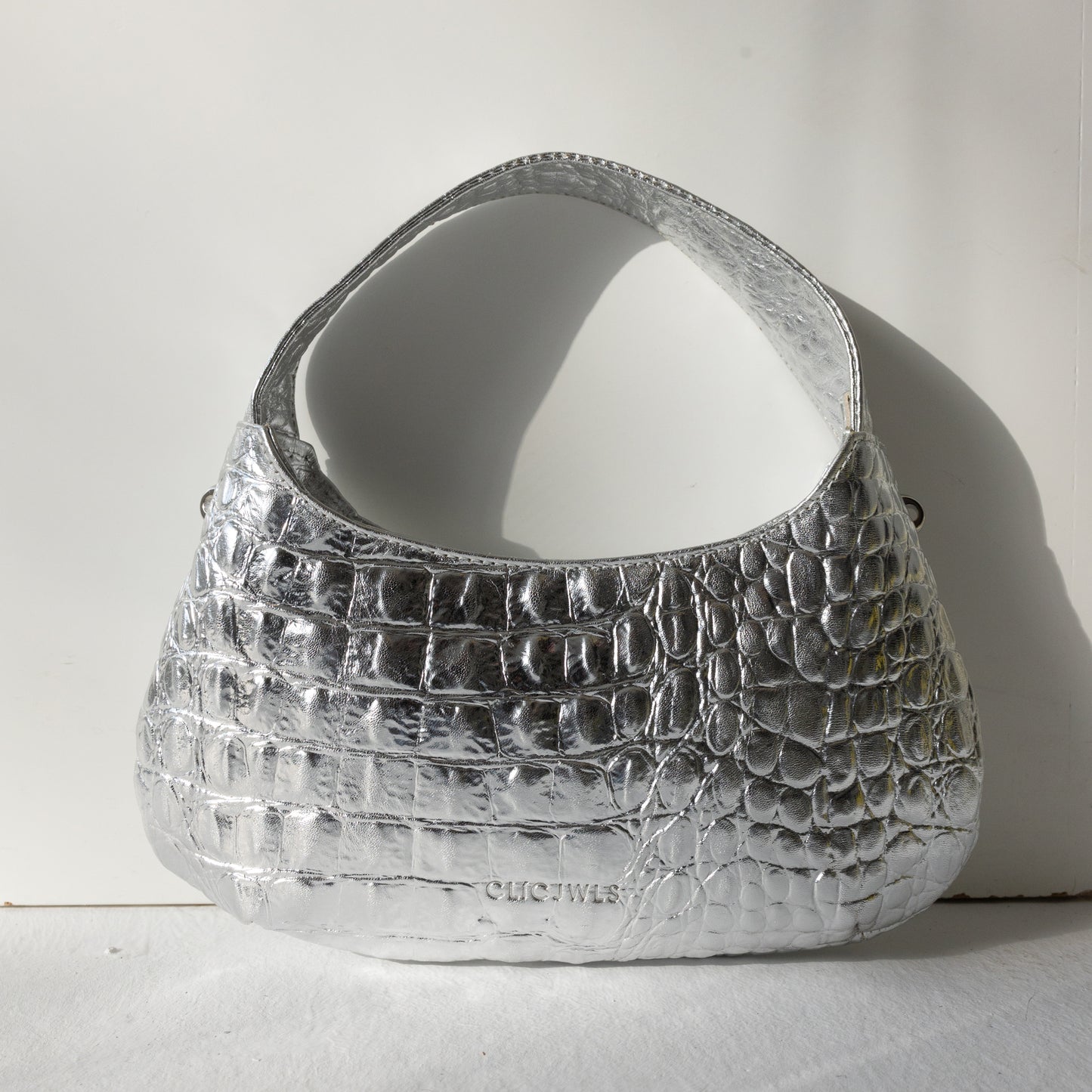 CANDY MINI (silver croco genuine leather)