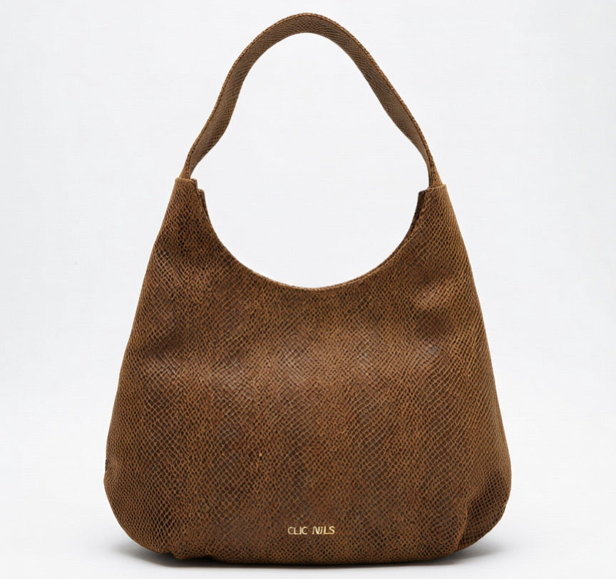 CANDY XL (camel suede snake genuine leather)