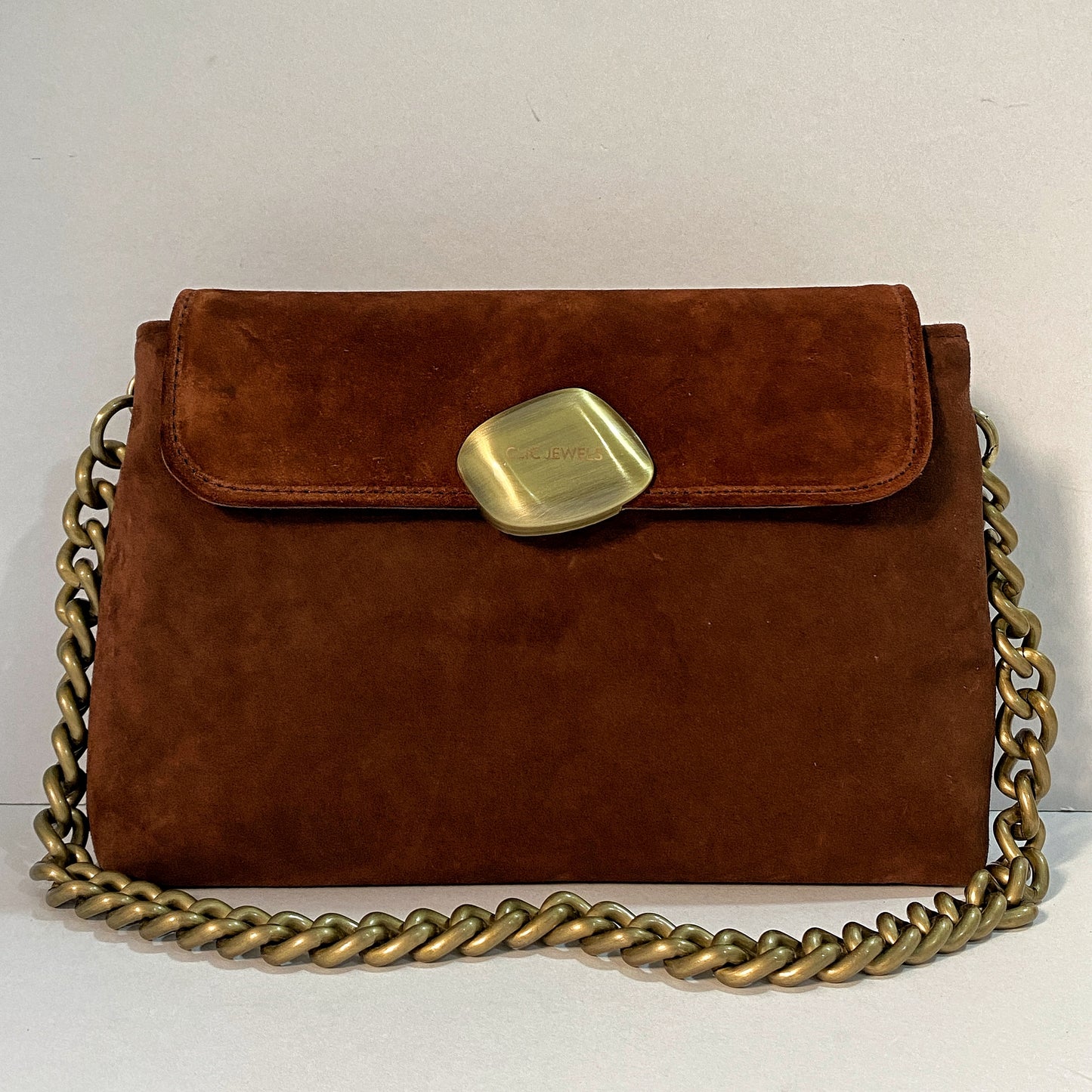 DONNA MEDIUM (brown suede genuine leather)