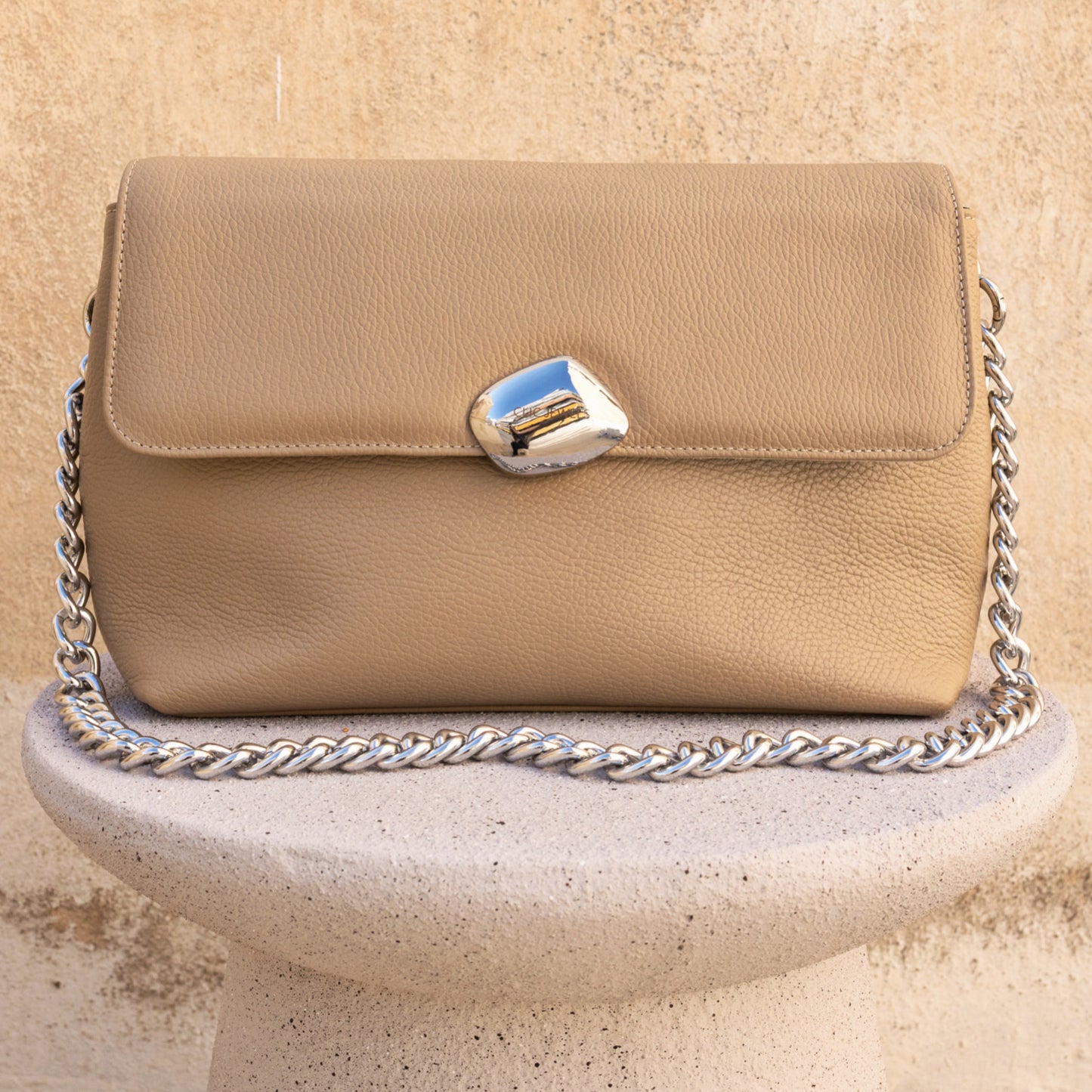 CIARA LARGE (beige dolaro genuine leather)