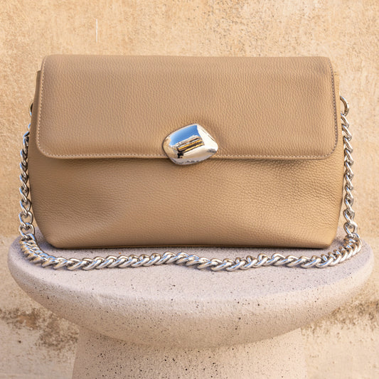 CIARA LARGE (beige dolaro genuine leather)