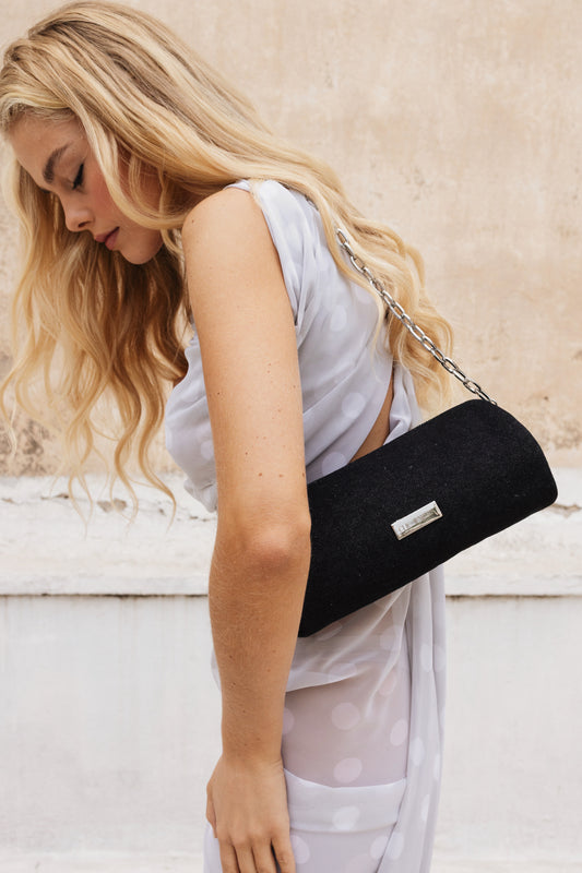 Barrel Bag (black denim washed)