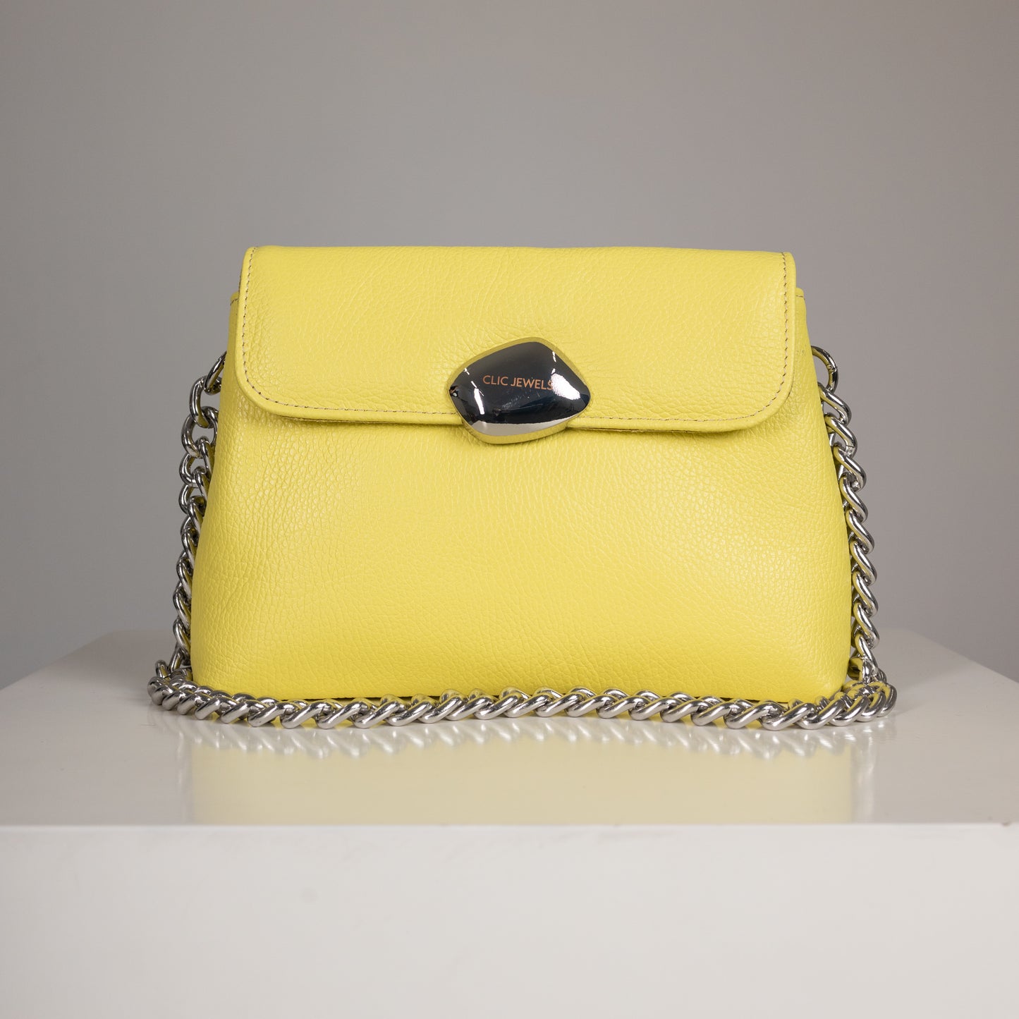 DONNA MEDIUM (bright yellow dolaro genuine leather)