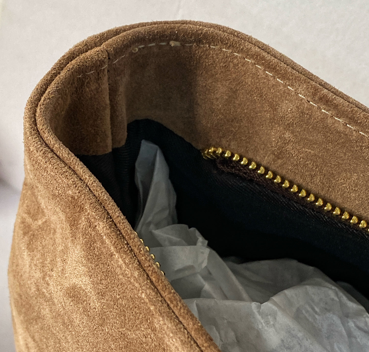 CLASSIC TOTEBAG (mocha suede genuine leather)