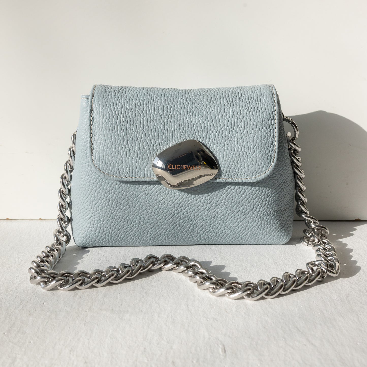 MAYA MINIBAG (baby blue dolaro genuine leather)