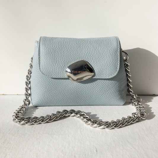 MAYA MINIBAG (baby blue dolaro genuine leather)