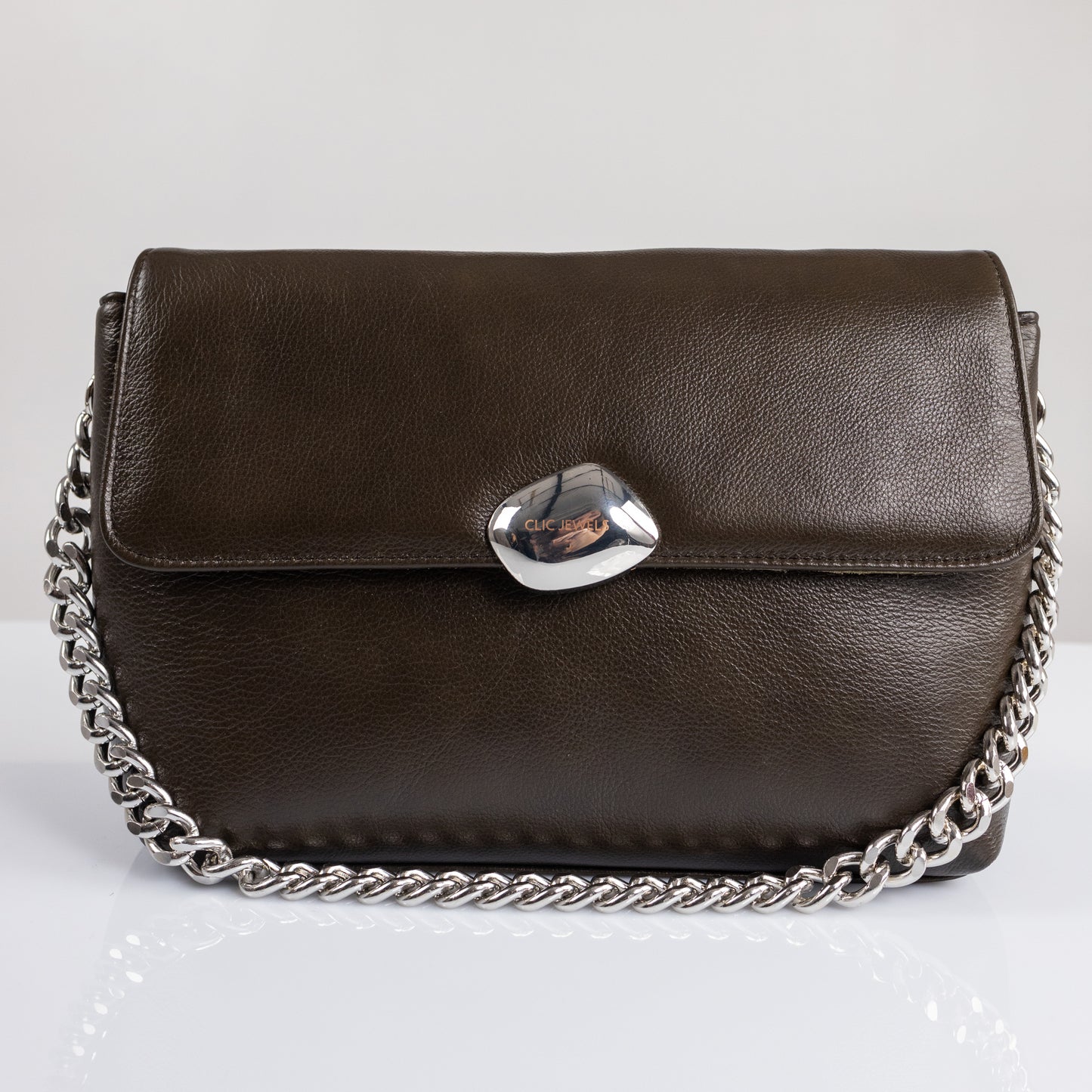 CIARA LARGE (dark green/brown dolaro genuine leather)