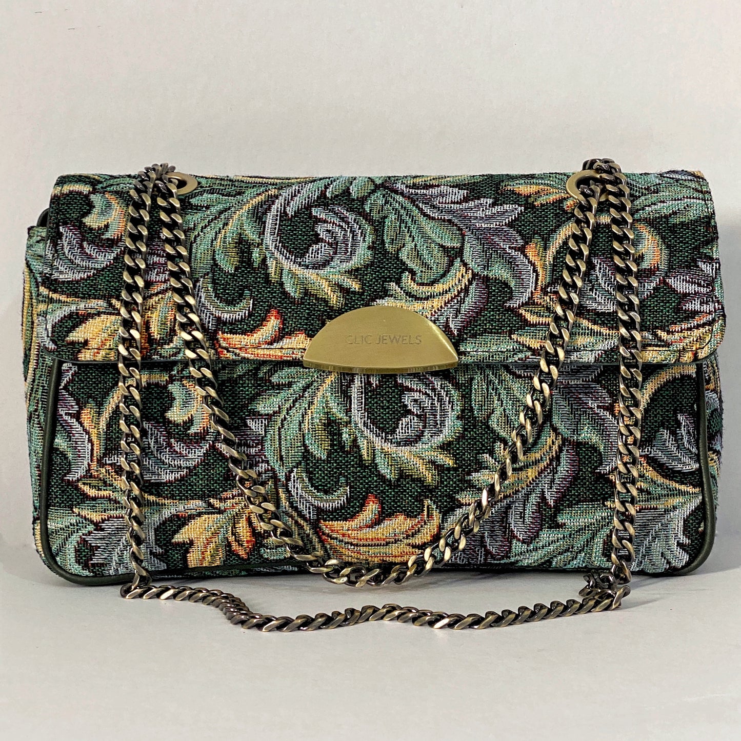 NEIRA MEDIUM (green leaves print fabric)
