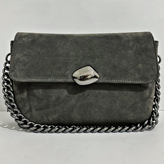 CIARA LARGE (dark grey suede genuine leather)