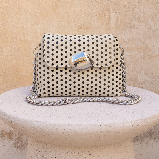 MAYA MINIBAG (polka dot genuine leather)