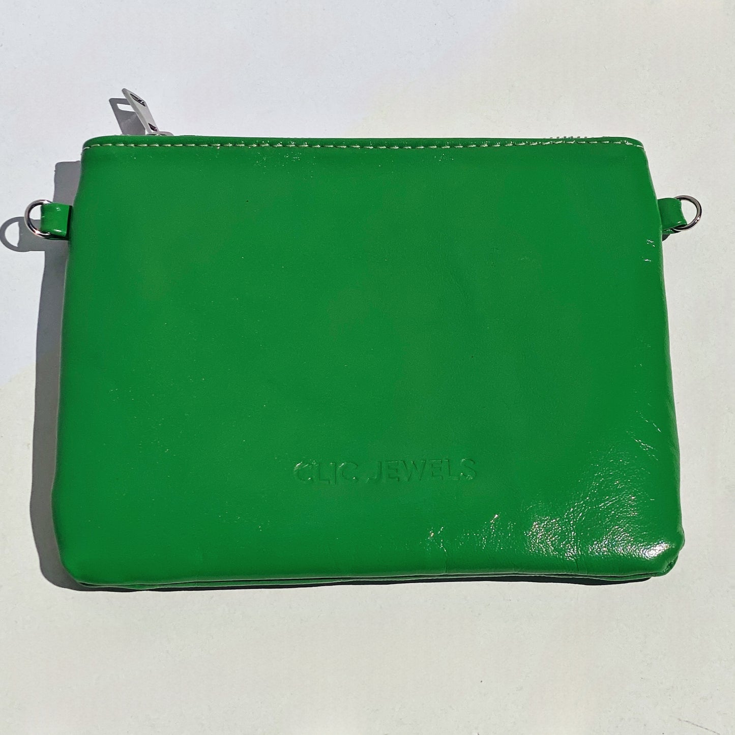 ATHENA POUCH (bright green genuine leather)