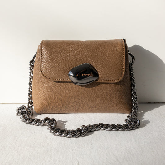 MAYA MINIBAG (choco brown dolaro genuine leather)