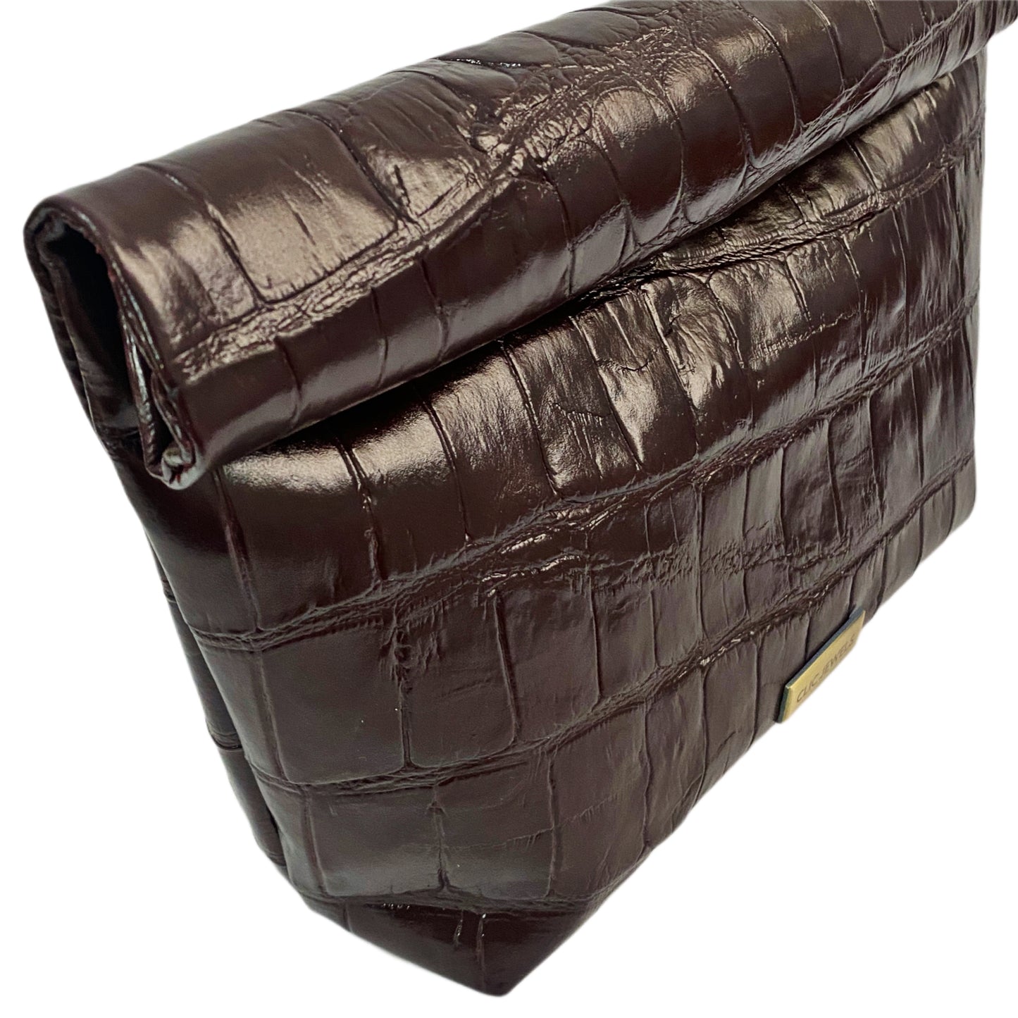 ALEX LUNCHBAG (bordeaux croco genuine leather)