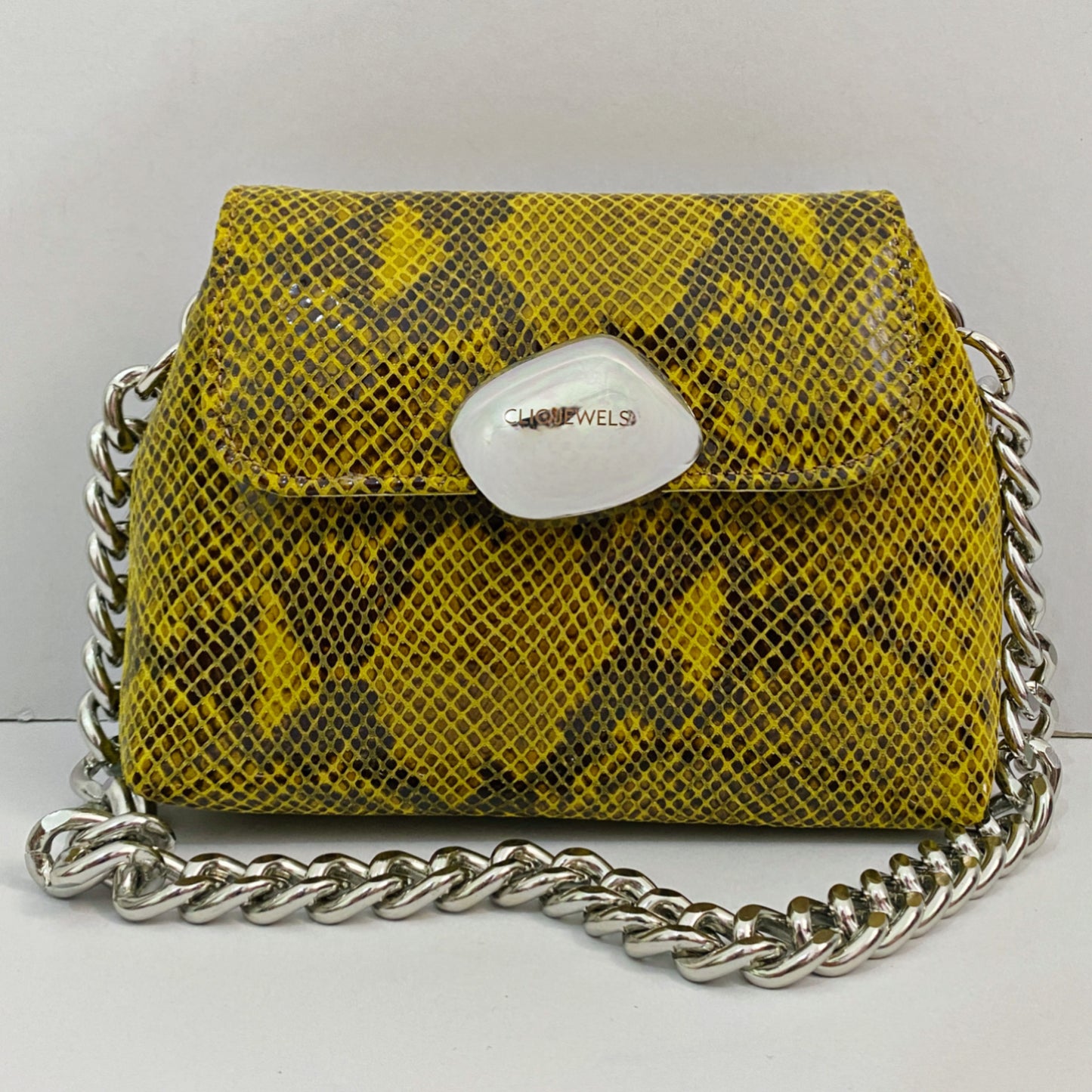 MAYA MINIBAG (yellow python genuine leather)