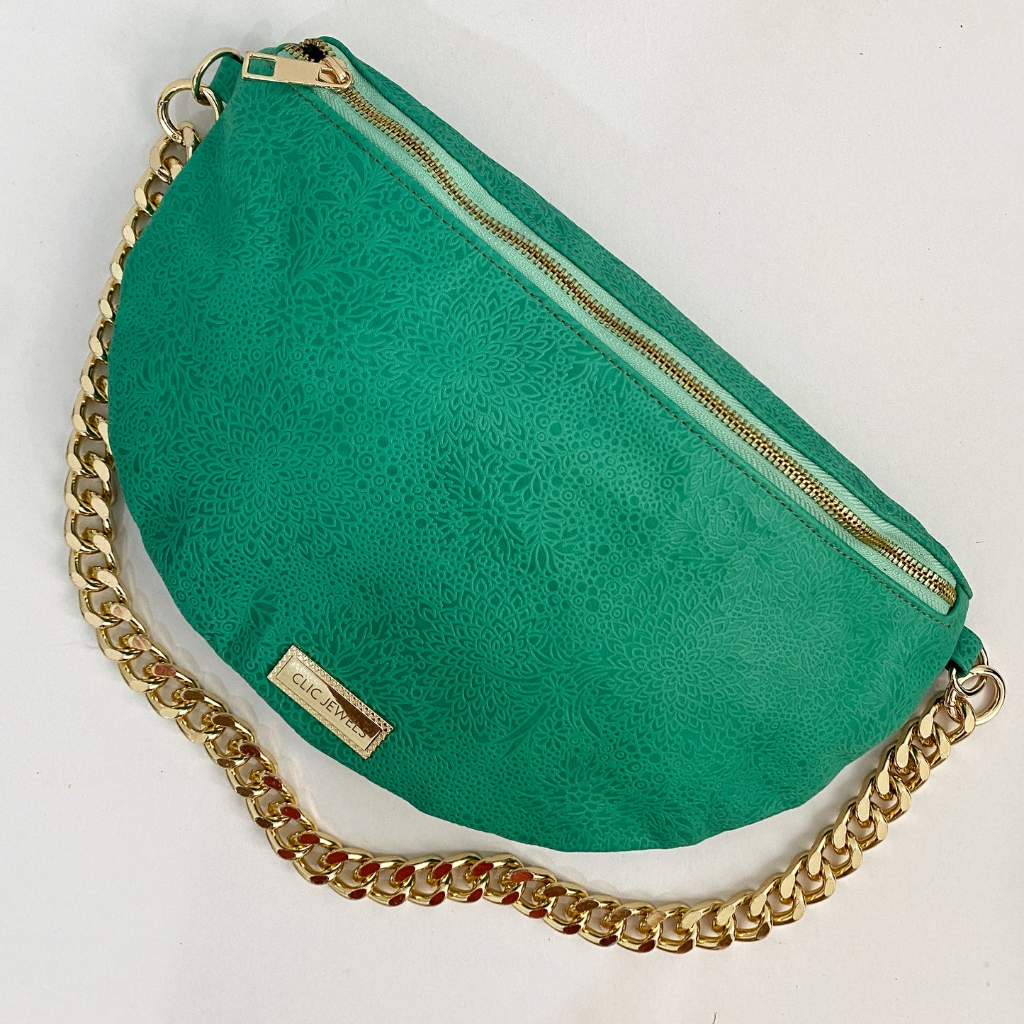 BIG BELTBAG (green genuine leather)