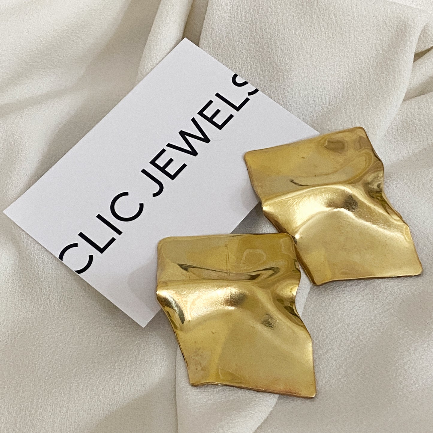 RIPPED GOLD EARRINGS