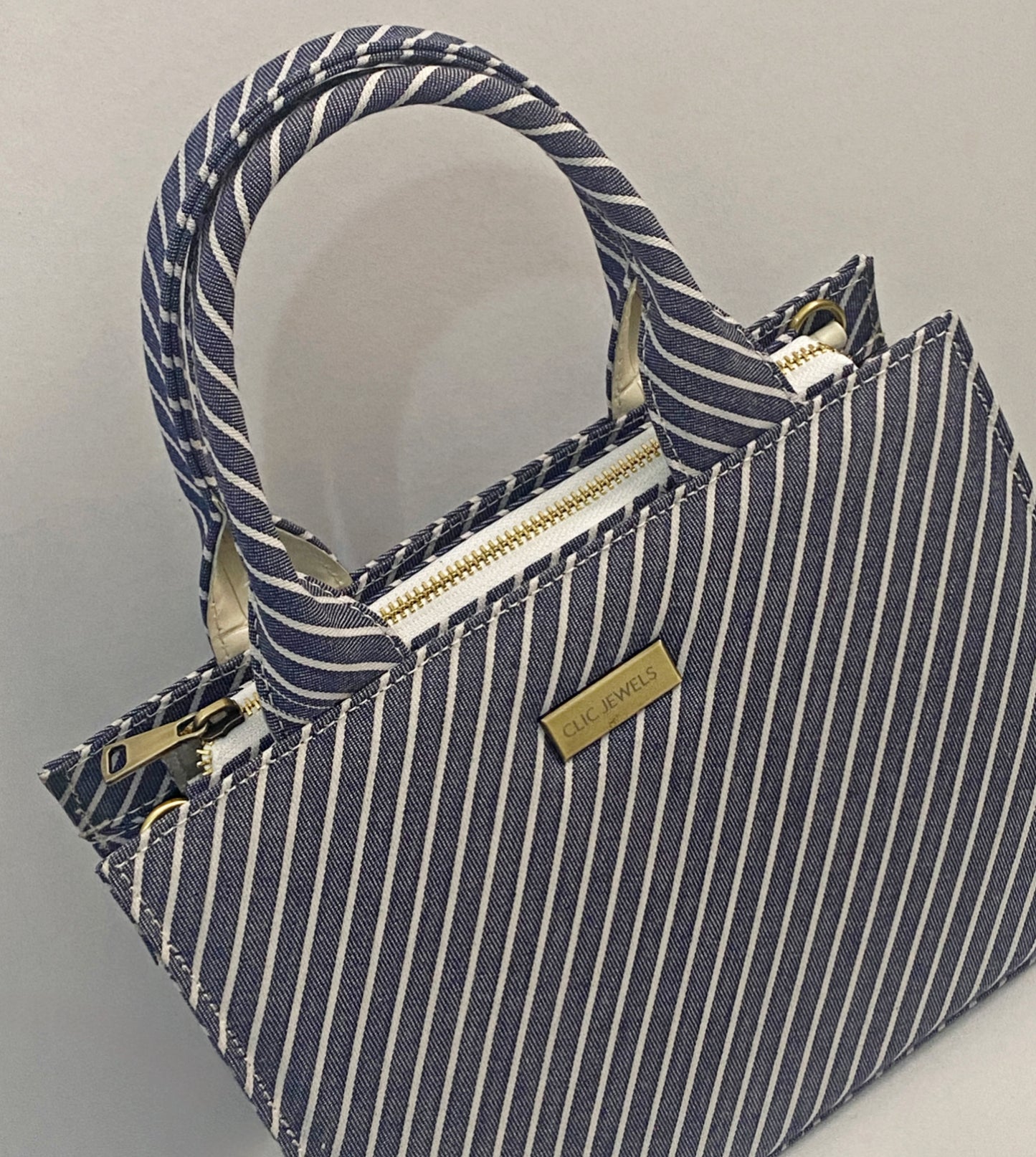 GRACE MINITOTE (stripes fabric)