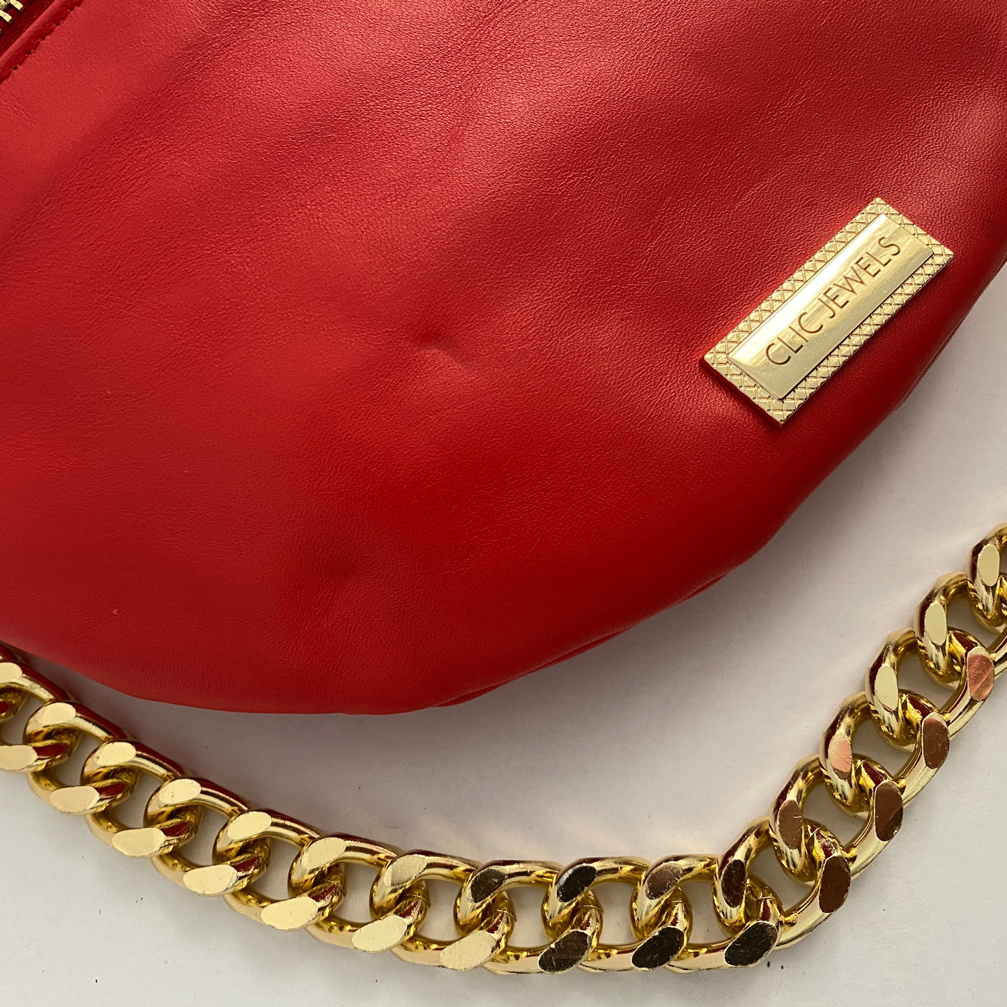 SMALL BELTBAG (red soft genuine leather)