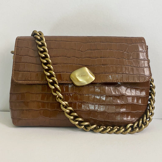 Brown Croco genuine leather)