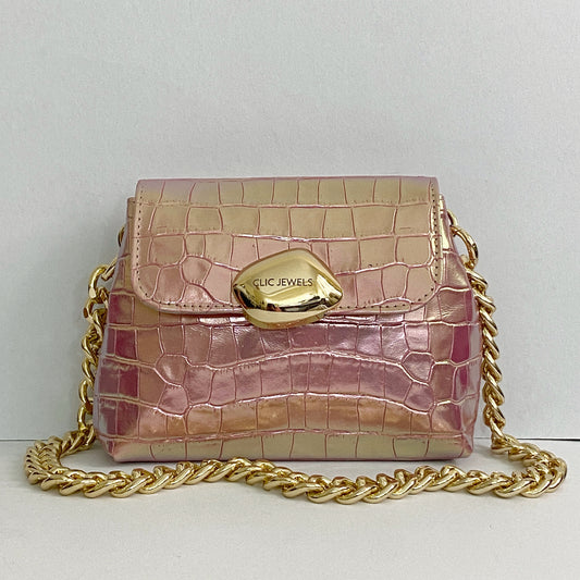 MAYA MINIBAG (mermaid pink genuine leather)