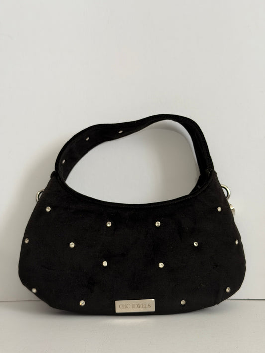 CANDY MINI STRASS (black velvet) ΤΕΛΕΥΤΑΙΟ ΚΟΜΜΑΤΙ