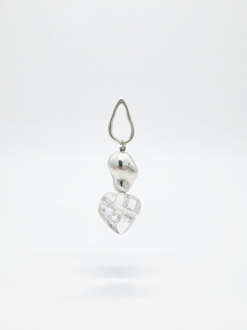 DROP CLEAR DETAIL EARRINGS (ζευγάρι)