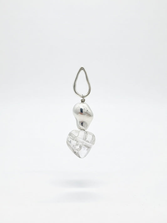 DROP CLEAR DETAIL EARRINGS (ζευγάρι)