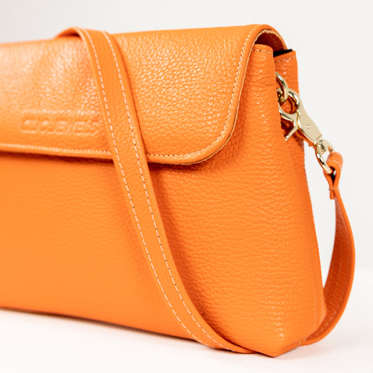 DONNA MINIMAL MEDIUM (orange dolaro genuine leather)