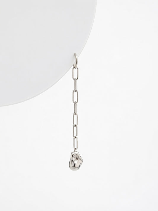 SILVER CHAIN WITH SILVER PEARL (τεμάχιο)