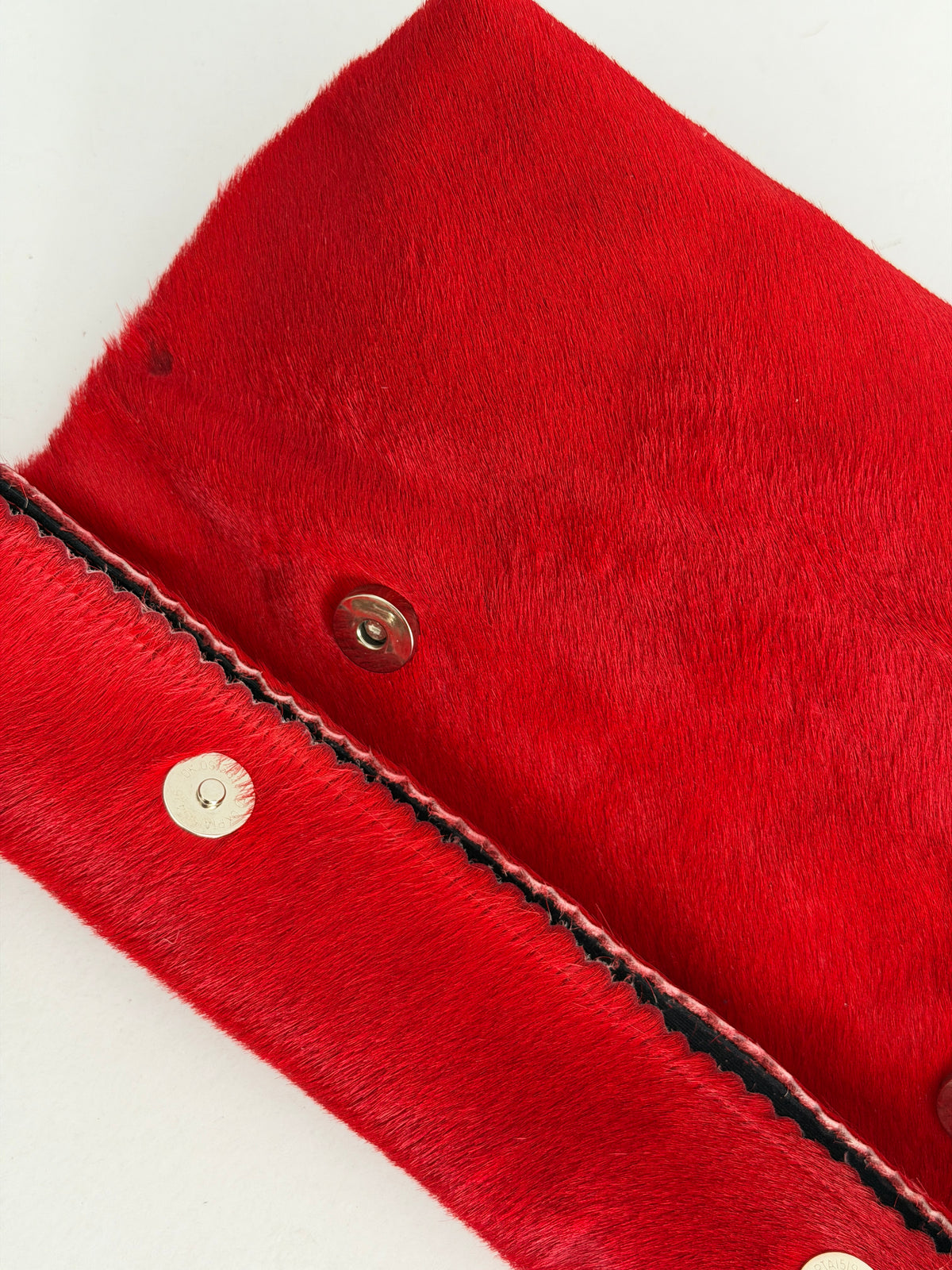 LUNCHBAG (red ponyskin genuine leather)