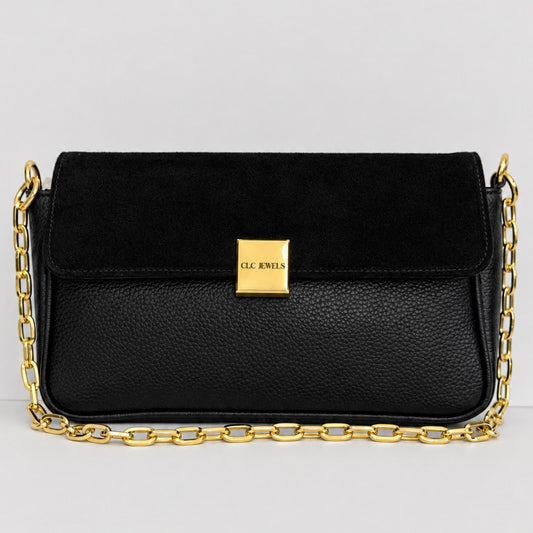 NEIRA MEDIUM (black combo genuine leather)