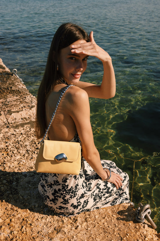 MAYA MINIBAG (butter yellow smooth genuine leather)