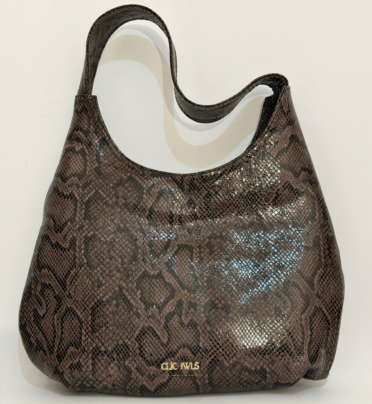 CANDY XL (Python print brown black genuine leather)